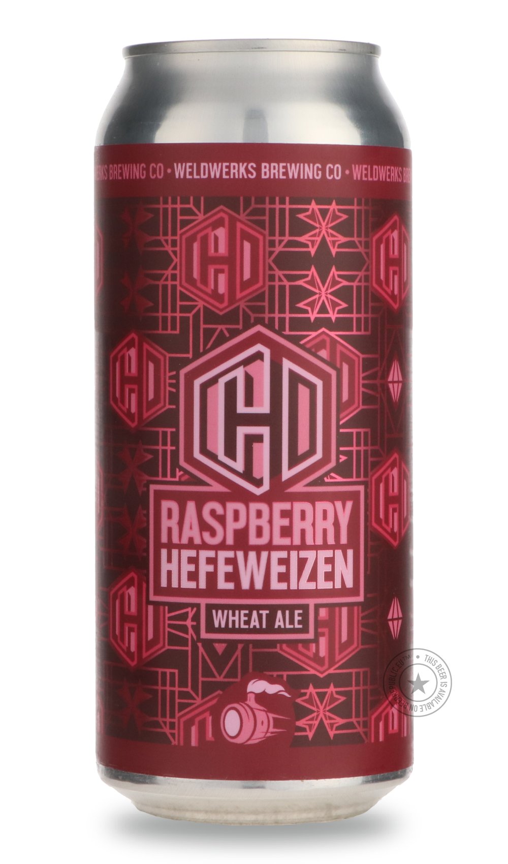 Raspberry Hefeweizen by WeldWerks, beer label