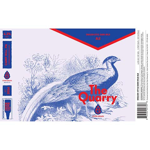 Ever Grain The Quarry Dark Mild Ale by Ever Grain Brewing Co, beer label