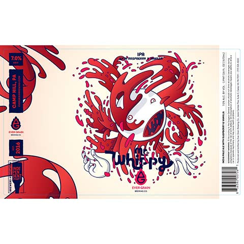 Ever Grain Mr. Whippy Raspberry IPA by Ever Grain Brewing Co, beer label
