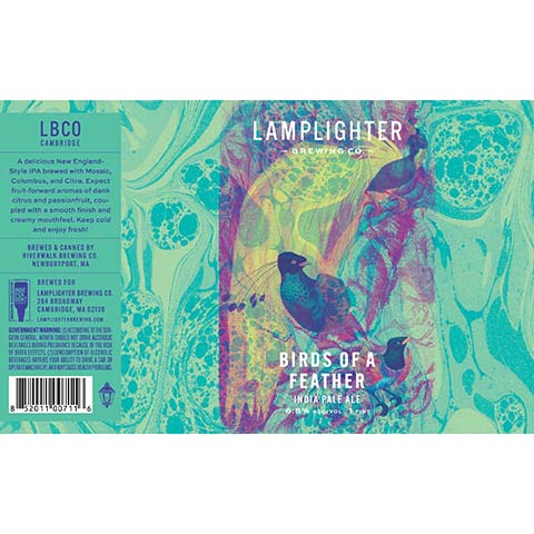 Lamplighter Birds of a Feather IPA by Lamplighter Brewing Co., beer label
