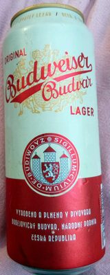 Budweiser Budvar B:ORIGINAL by Budvar, beer label
