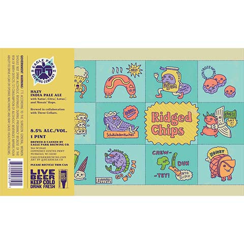 Eagle Park Ridged Chips Hazy IPA by Eagle Park Brewing Company, beer label