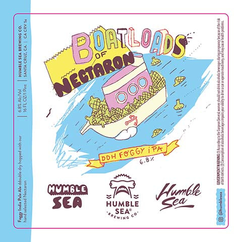Humble Sea Boatloads of Megatron DDH Foggy IPA by Humble Sea Brewing Co, beer label