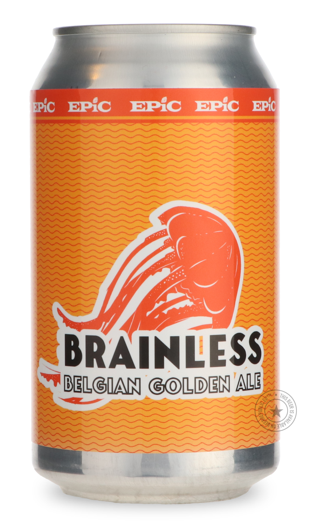 Brainless Belgian-Style Golden Ale by Epic Brewing Company, beer label