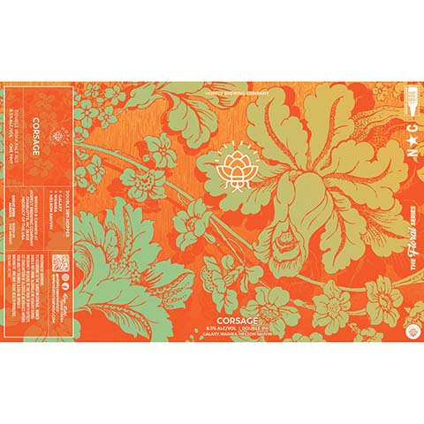 Hopfly Corsage DIPA by HopFly Brewing Company, beer label