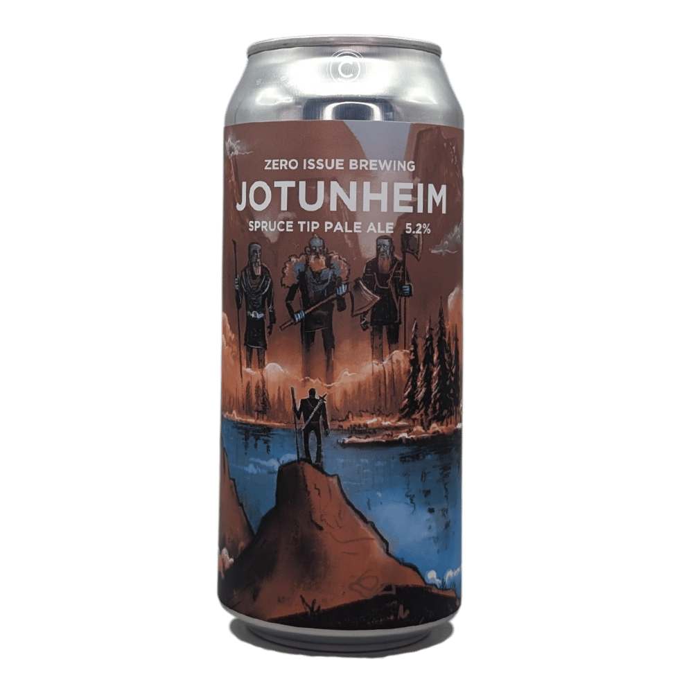 Jotunheim Spruce Tip Pale Ale by Zero Issue Brewing, beer label
