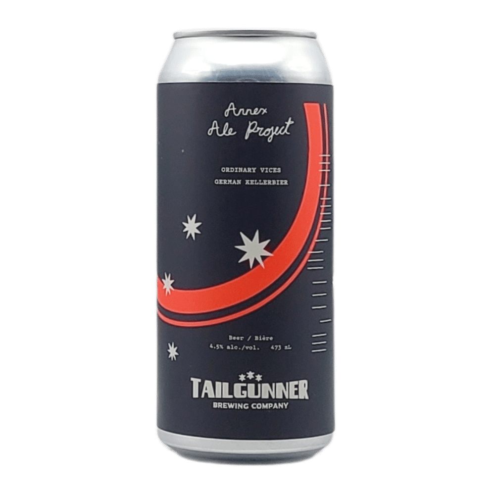 x Tailgunner Brewing Ordinary Vices German Kellerbier by Annex Ale Project, beer label