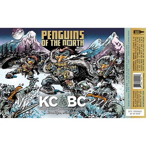 Kings County Brewers Collective Penguins Of The North by Kings County Brewers Collective, beer label