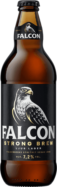 Falcon Strong Brew by Carlsberg Sverige AB, beer label