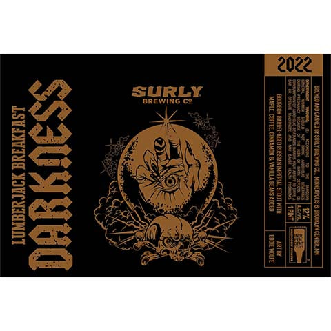 Surly Lumberjack Breakfast Imperial Stout 2022 by Surly Brewing Company, beer label