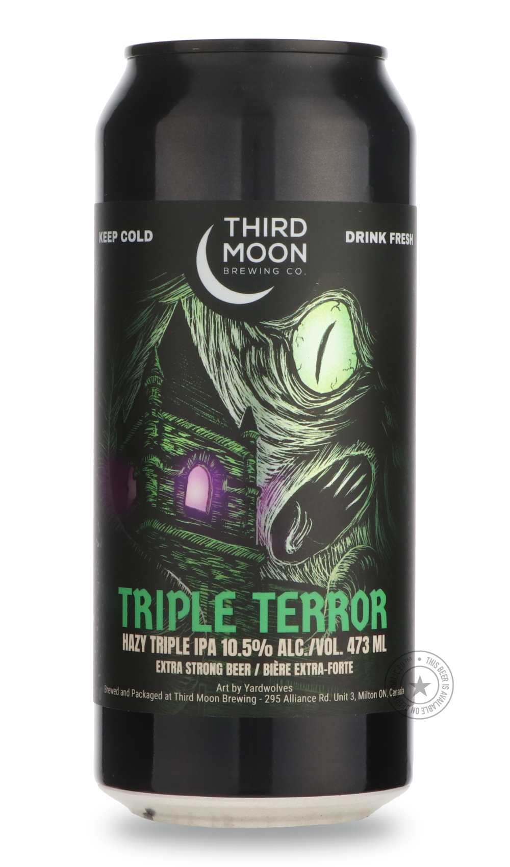 Triple Terror by Third Moon, beer label