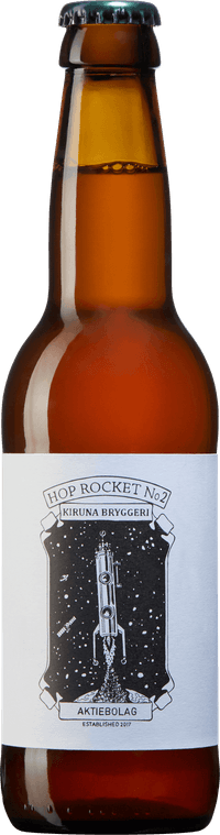 Hop Rocket dIPA by Kiruna Bryggeri, beer label