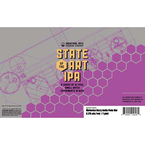 Industrial Arts State Of The Art Motueka Hazy IPA by Industrial Arts Brewing Co., beer label