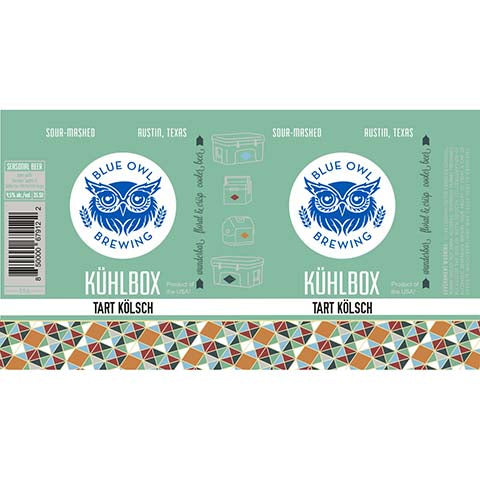 Blue Owl Kuhlbox Tart Kolsch by Blue Owl Brewing, beer label