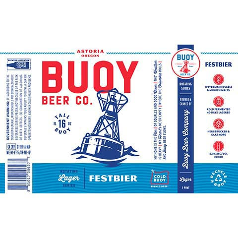 Buoy Festbier by Buoy Beer Company, beer label