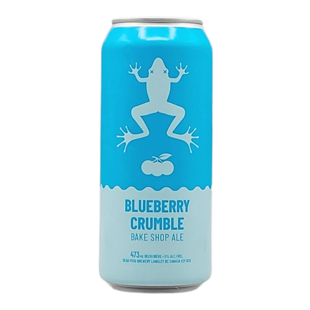 Blueberry Crumble Bake Shop Ale by Dead Frog Brewery, beer label
