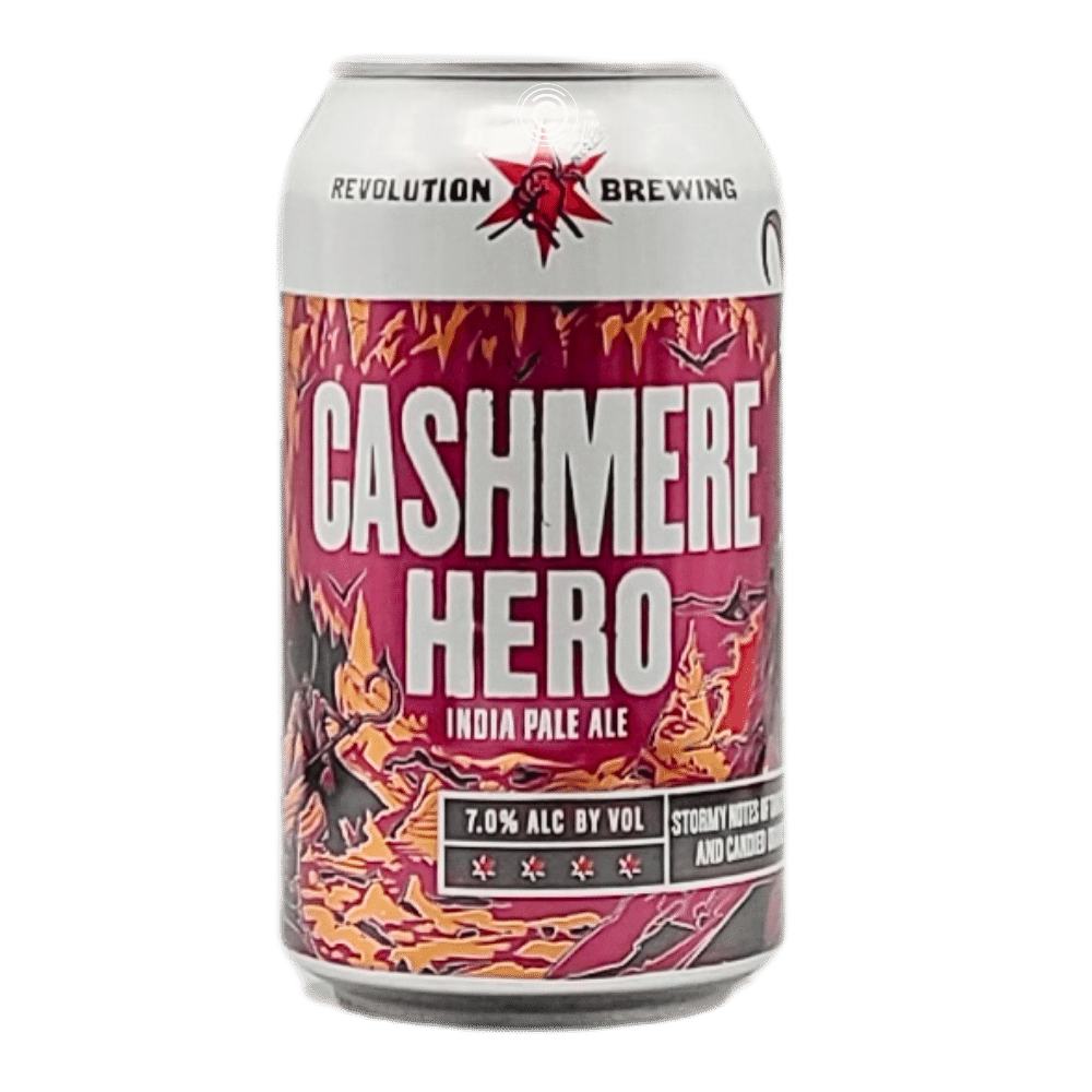 Cashmere Hero India Pale Ale by Revolution Brewing, beer label
