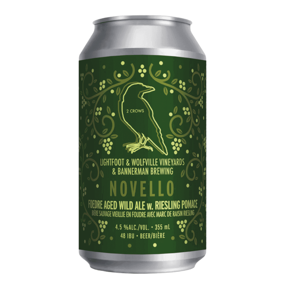 Novello Sour by 2 Crows Brewing Co., beer label