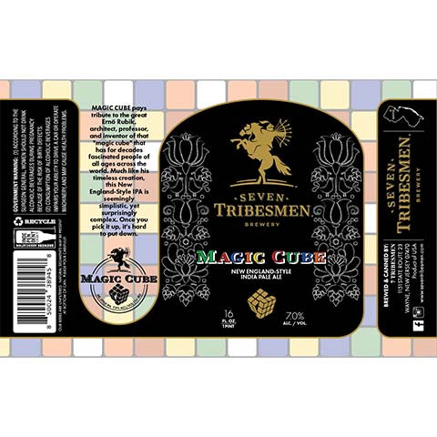 Seven Tribesmen Magic Cube NEIPA by 7 Tribesmen, beer label