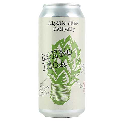 Alpine Keen Idea DIPA by Alpine Beer Company, beer label