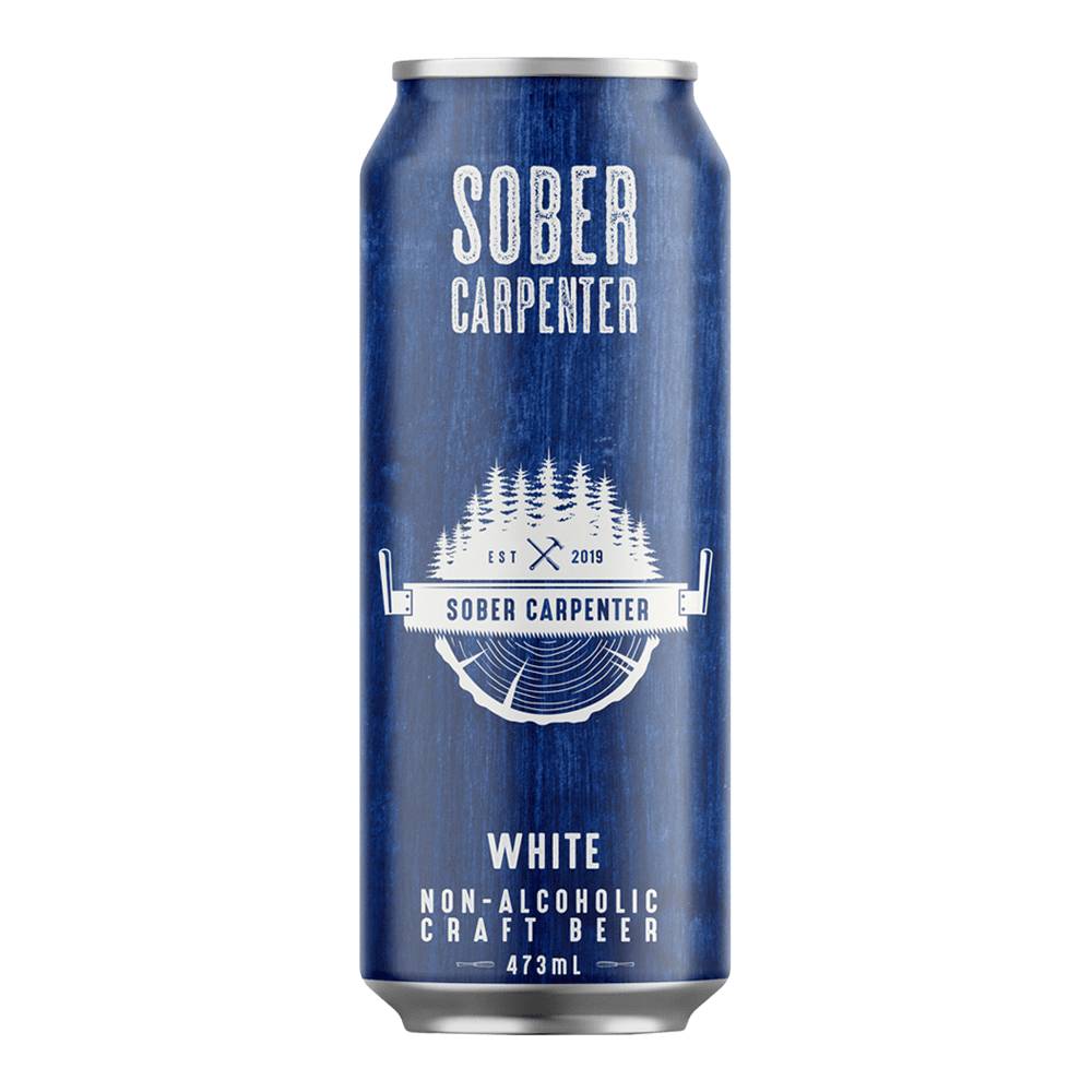 Belgian White Non-Alcoholic by Sober Carpenter, beer label