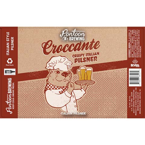 Pontoon Croccante Pilsner by Pantoon Brewing, beer label