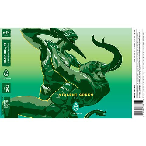 Ever Grain Violent Green IPA by Ever Grain Brewing Co, beer label