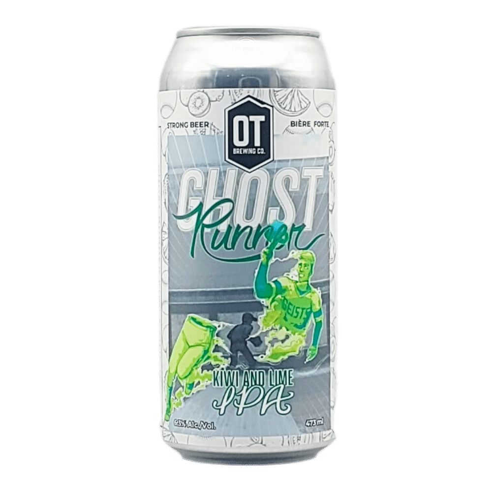 Ghost Runner Kiwi and Lime IPA by O.T Brewing Company, beer label