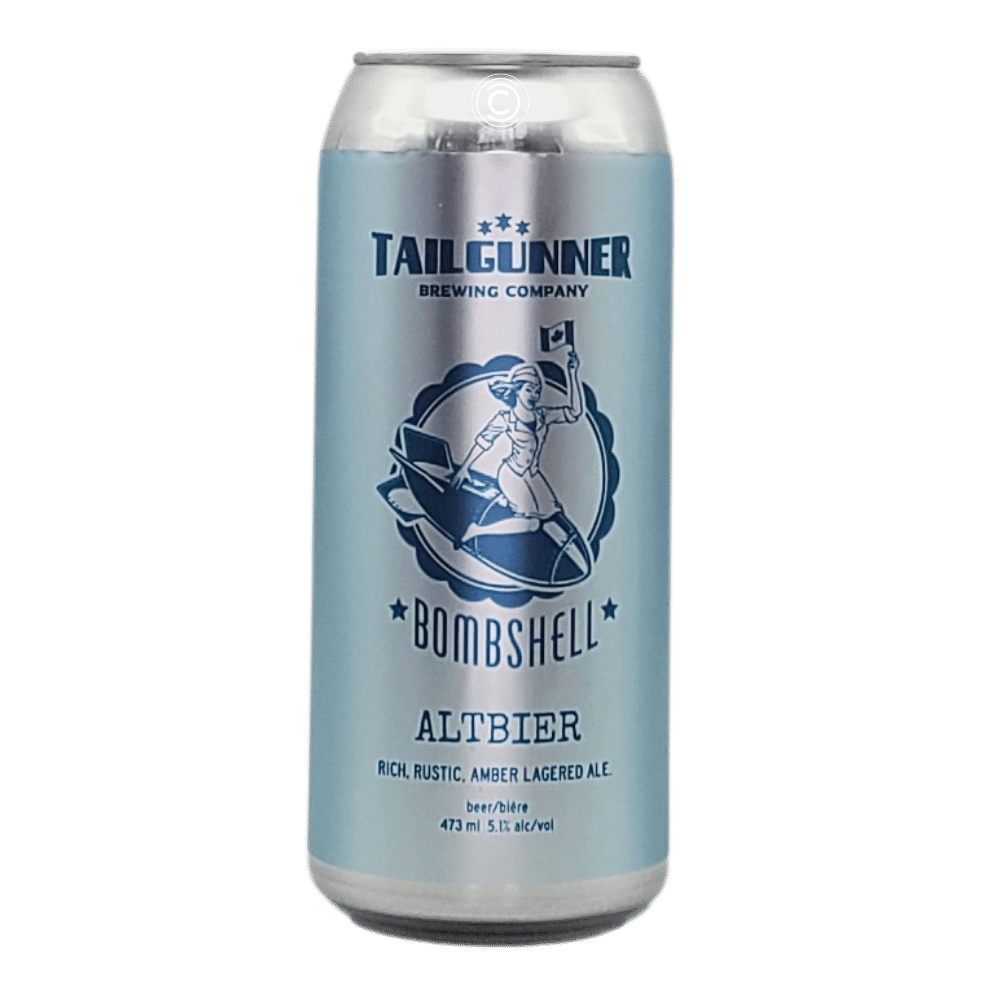 Bombshell Altbier by Tailgunner Brewing Company, beer label
