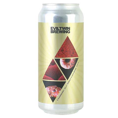 Evil Twin Strawberry Jelly Donut Even More Jesus Imperial Stout by Evil Twin Brewing, beer label