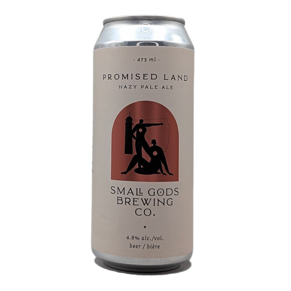 Promised Land Hazy Pale Ale by Small Gods Brewing Co., beer label