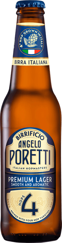 Poretti Premium by Carlsberg Italia S.P.A., beer label