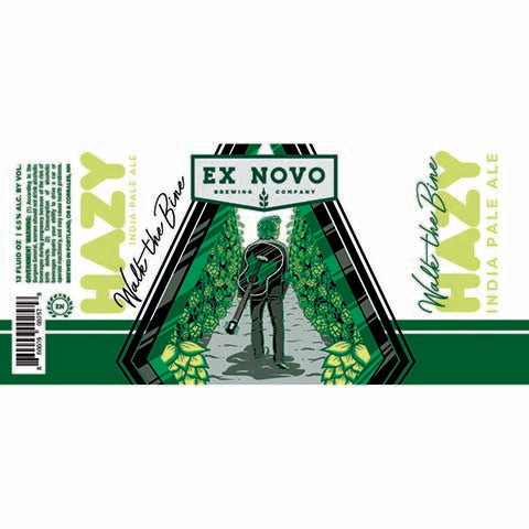 Ex Novo Walk the Bine Hazy IPA by Ex Novo Brewing Co, beer label