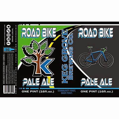 Keg Grove Road Bike Pale Ale by Keg Grove Brewing Company, beer label