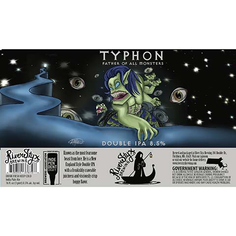 River Styx Typhon Father Of All Monsters DIPA by River Styx Brewing, beer label