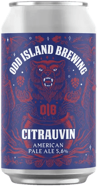 Citrauvin by Odd Island Brewing, beer label