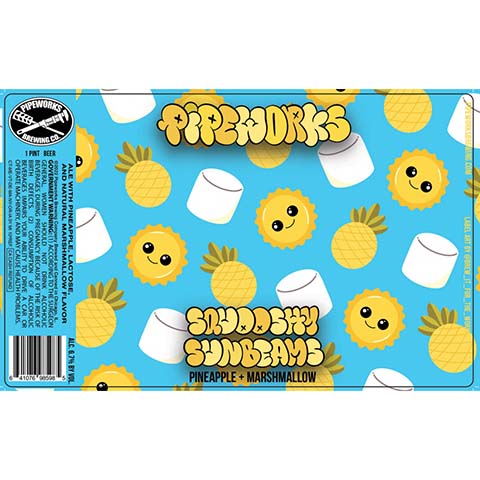 Pipeworks Squooshy Sunbeams Sour Ale by Pipeworks Brewing Co, beer label