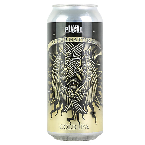 Black Plague/Abnormal Supernatural Cold IPA by Black Plague Brewing, beer label