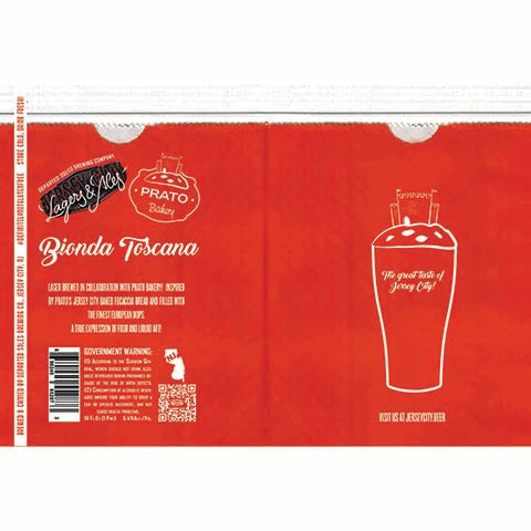 Departed Soles Bionda Toscana Lager by Departed Soles Brewing, beer label