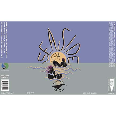 Stellwagen Seaside IPA by Stellwagen Beer Co., beer label