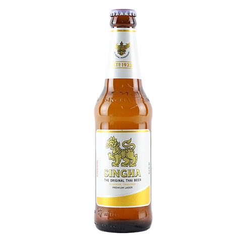 Singha Lager Beer by Singha Corporation Co. Ltd, beer label