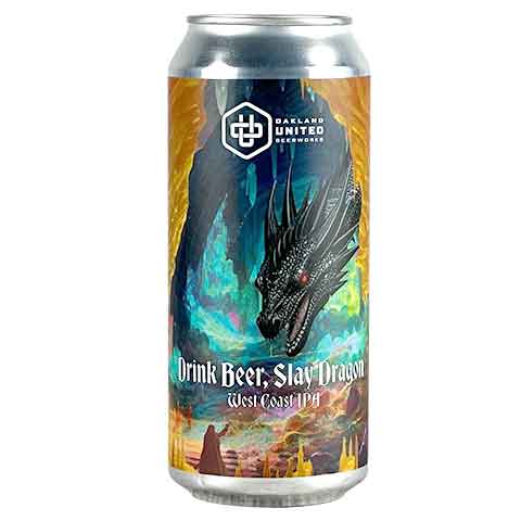 Oakland United Drink Beer, Slay Dragon West Coast IPA by Oakland United Beerworks, beer label