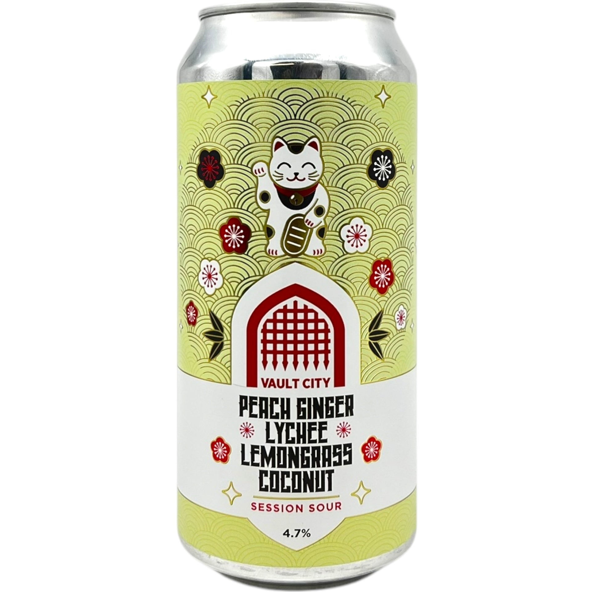 Vault City Peach & Ginger Lychee Lemongrass Coconut by Vault City Brewing Ltd., beer label