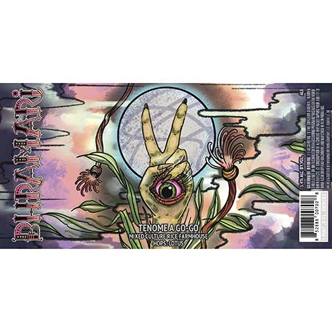 Hivemind Bhramari Tenome A Go-Go Farmhouse Ale by Hivemind Brewing, beer label
