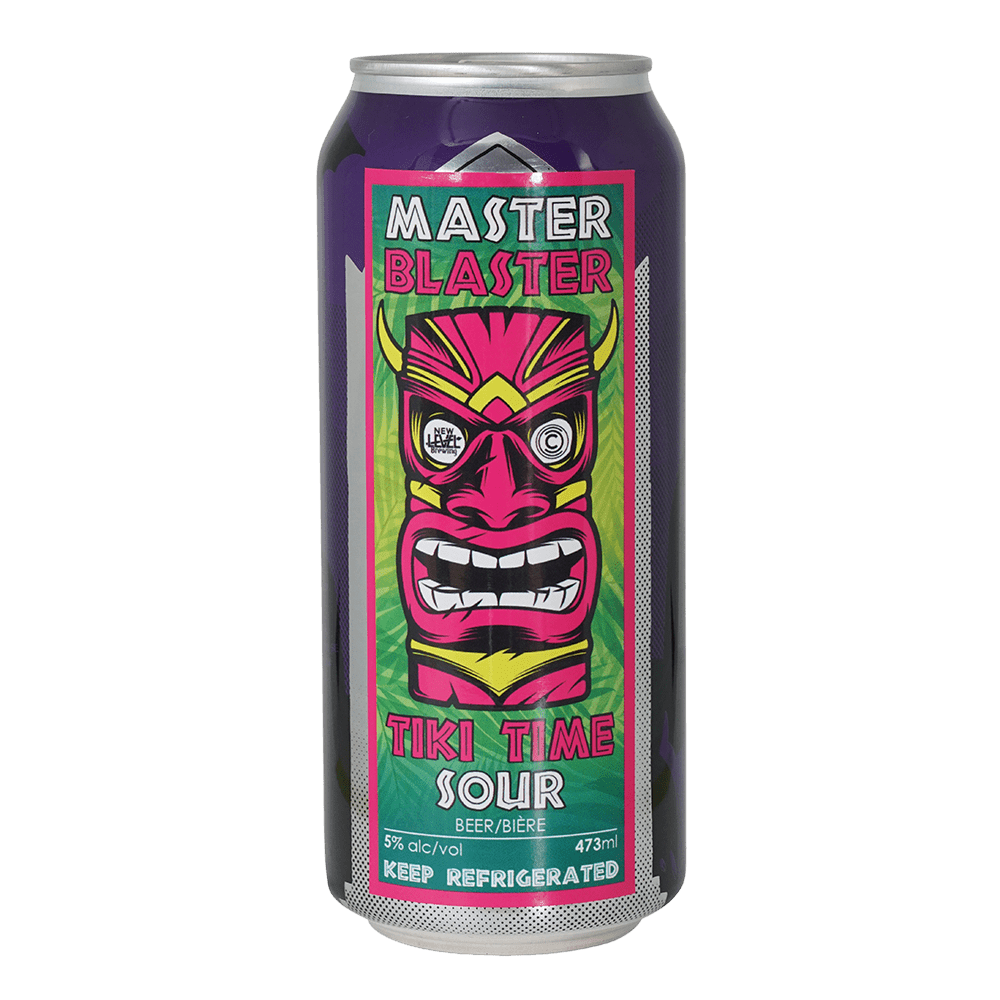 Master Blaster Tiki Time Sour by New Level Brewing, beer label