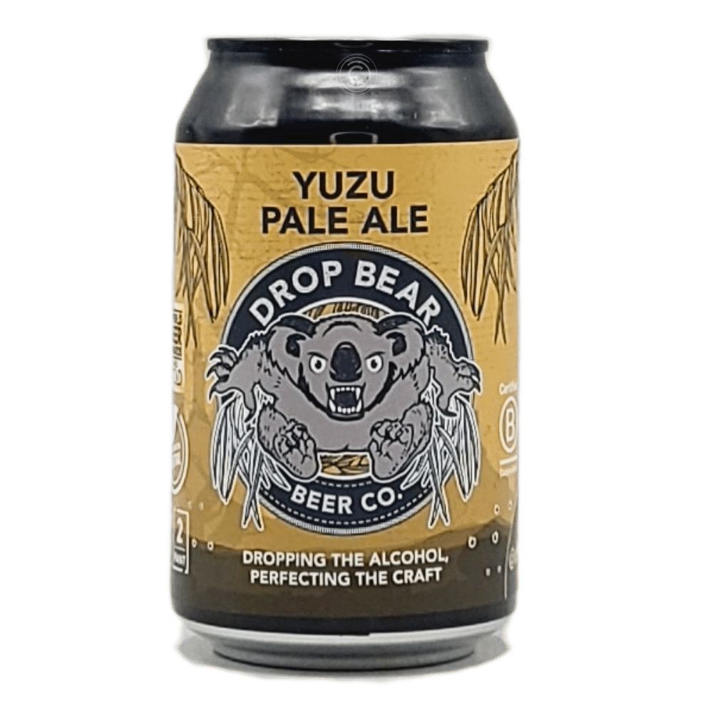 Yuzu Pale Ale Non-Alcoholic by Drop Bear Beer Co., beer label