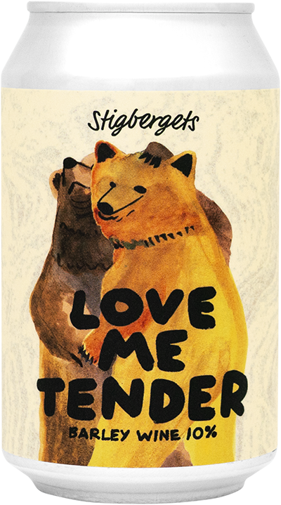 Love Me Tender BARLEY WINE by Stigbergets Bryggeri, beer label