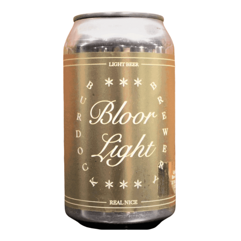 Bloor Light Lager by Burdock, beer label