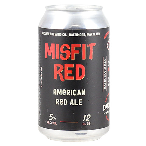DuClaw Misfit Red by DuClaw Brewing Company, beer label