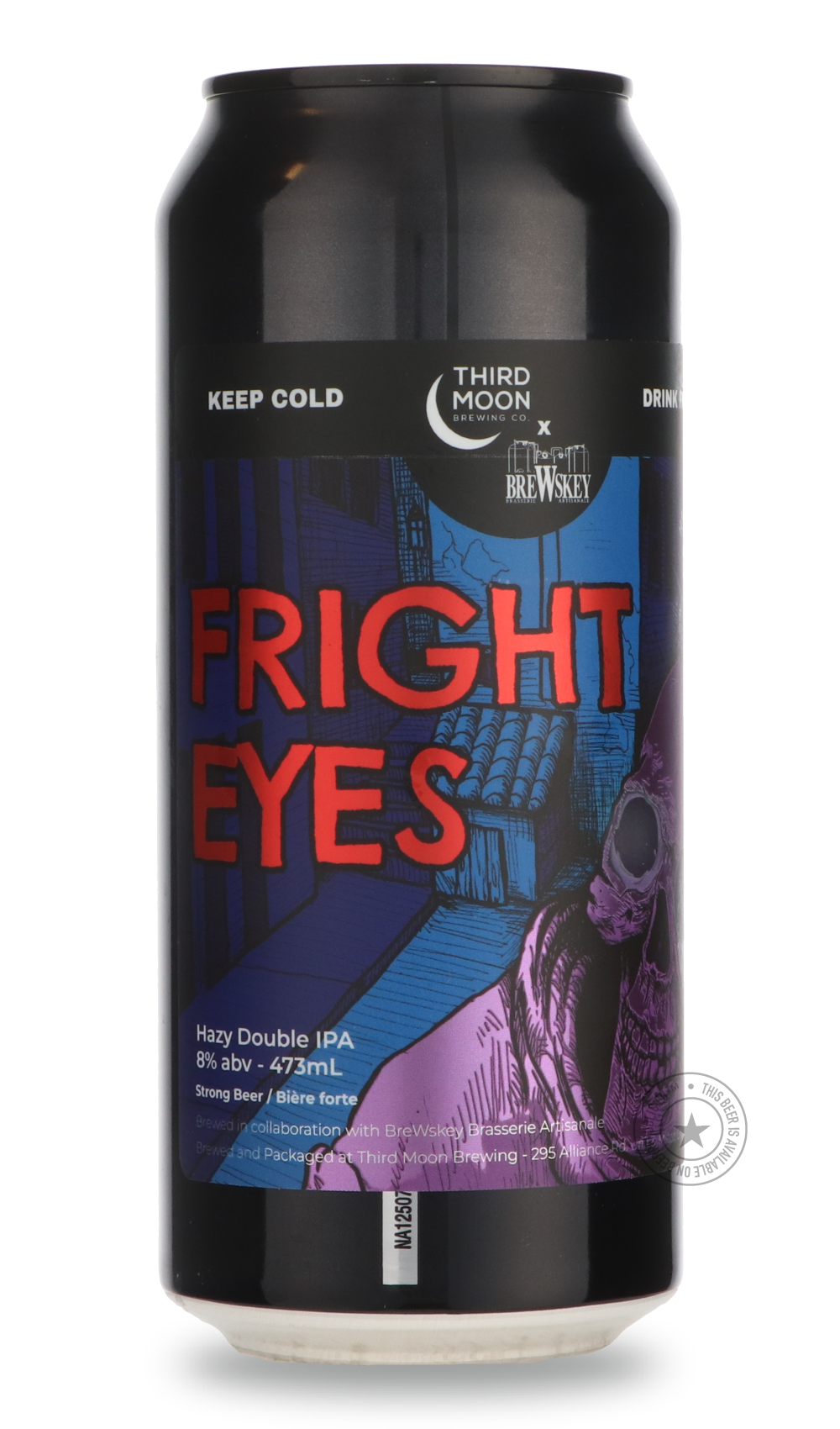 Fright Eyes / Brewskey by Third Moon, beer label